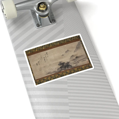 Sōami - Rainy Landscape - 17th century v1 - STICKER Vinyl Kiss-Cut Decal