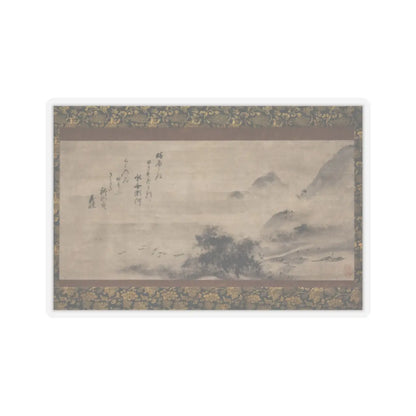 Sōami - Rainy Landscape - 17th century v1 - STICKER Vinyl Kiss-Cut Decal