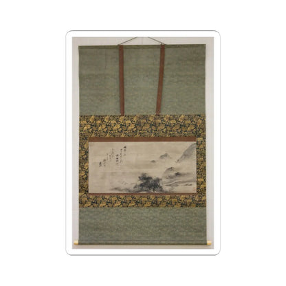 Sōami - Rainy Landscape - 17th century v2 - STICKER Vinyl Kiss-Cut Decal