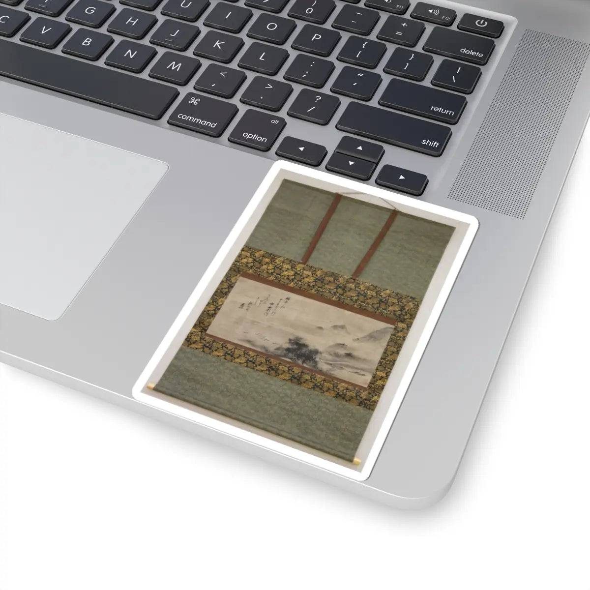 Sōami - Rainy Landscape - 17th century v2 - STICKER Vinyl Kiss-Cut Decal