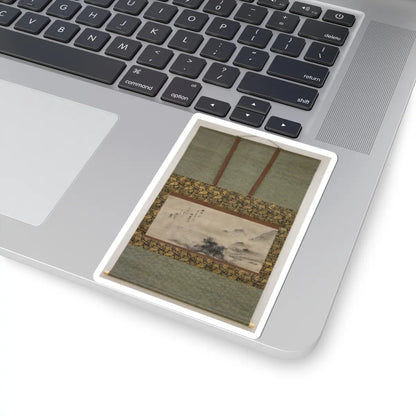 Sōami - Rainy Landscape - 17th century v2 - STICKER Vinyl Kiss-Cut Decal