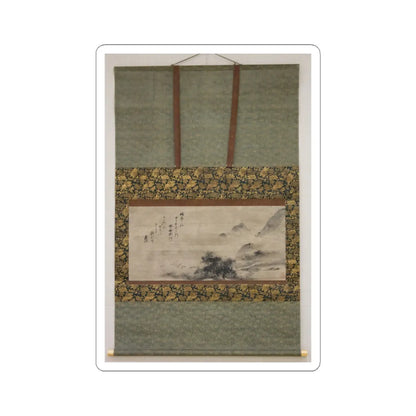Sōami - Rainy Landscape - 17th century v2 - STICKER Vinyl Kiss-Cut Decal