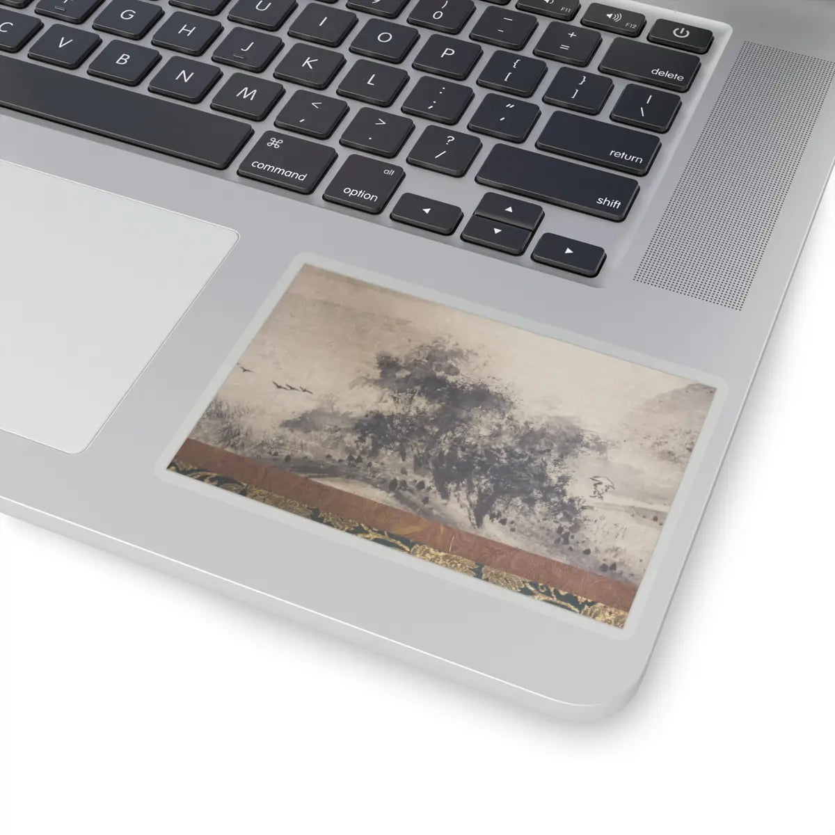 Sōami - Rainy Landscape - 17th century v4 - STICKER Vinyl Kiss-Cut Decal