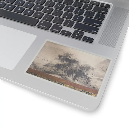 Sōami - Rainy Landscape - 17th century v4 - STICKER Vinyl Kiss-Cut Decal