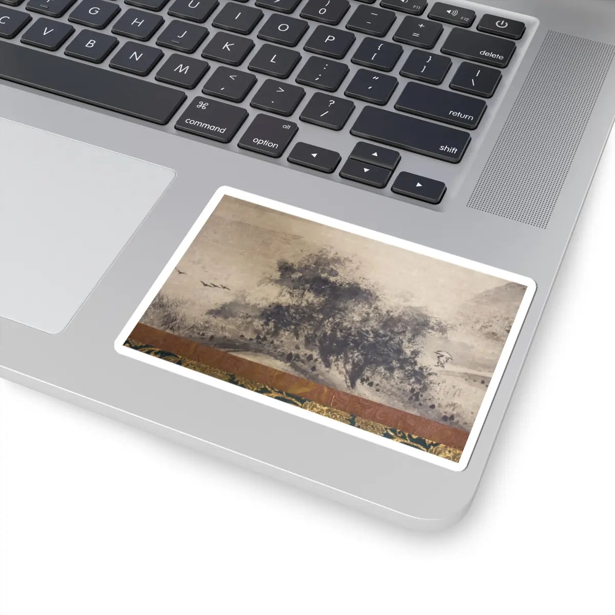 Sōami - Rainy Landscape - 17th century v4 - STICKER Vinyl Kiss-Cut Decal