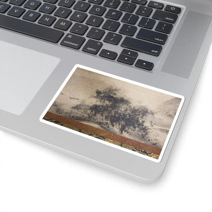 Sōami - Rainy Landscape - 17th century v4 - STICKER Vinyl Kiss-Cut Decal