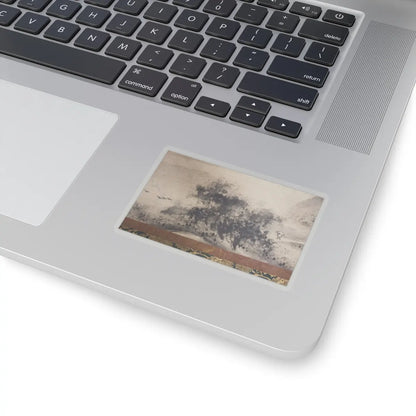 Sōami - Rainy Landscape - 17th century v4 - STICKER Vinyl Kiss-Cut Decal
