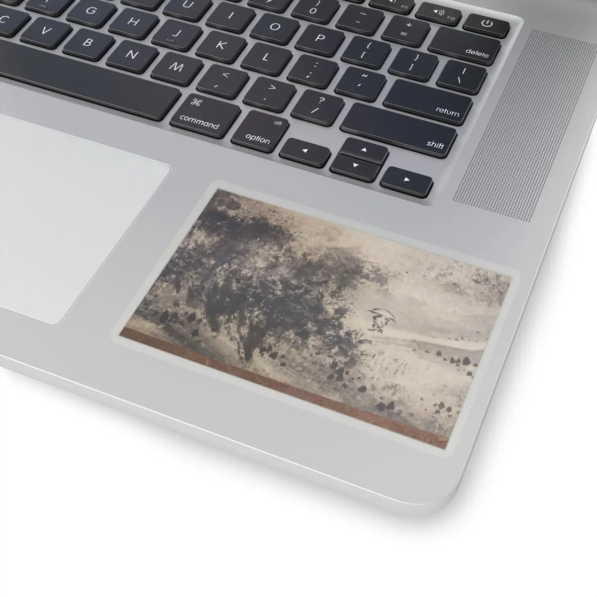 Sōami - Rainy Landscape - 17th century v6 - STICKER Vinyl Kiss-Cut Decal