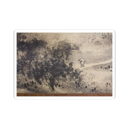 Sōami - Rainy Landscape - 17th century v6 - STICKER Vinyl Kiss-Cut Decal