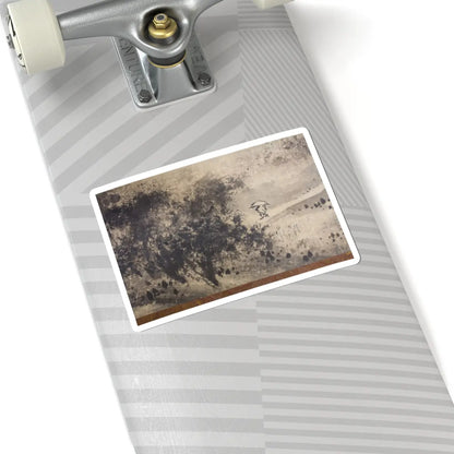 Sōami - Rainy Landscape - 17th century v6 - STICKER Vinyl Kiss-Cut Decal