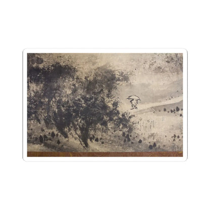 Sōami - Rainy Landscape - 17th century v6 - STICKER Vinyl Kiss-Cut Decal