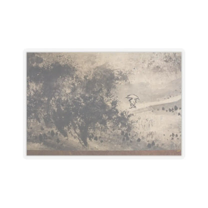 Sōami - Rainy Landscape - 17th century v6 - STICKER Vinyl Kiss-Cut Decal