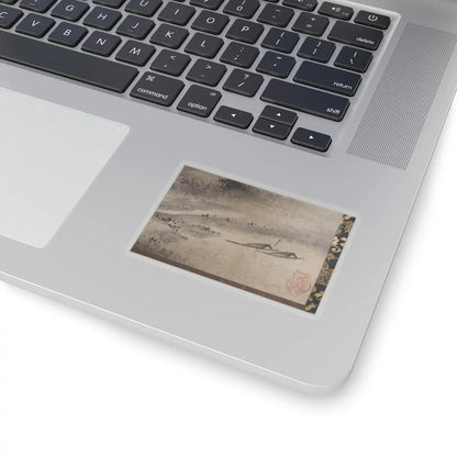 Sōami - Rainy Landscape - 17th century v7 - STICKER Vinyl Kiss-Cut Decal