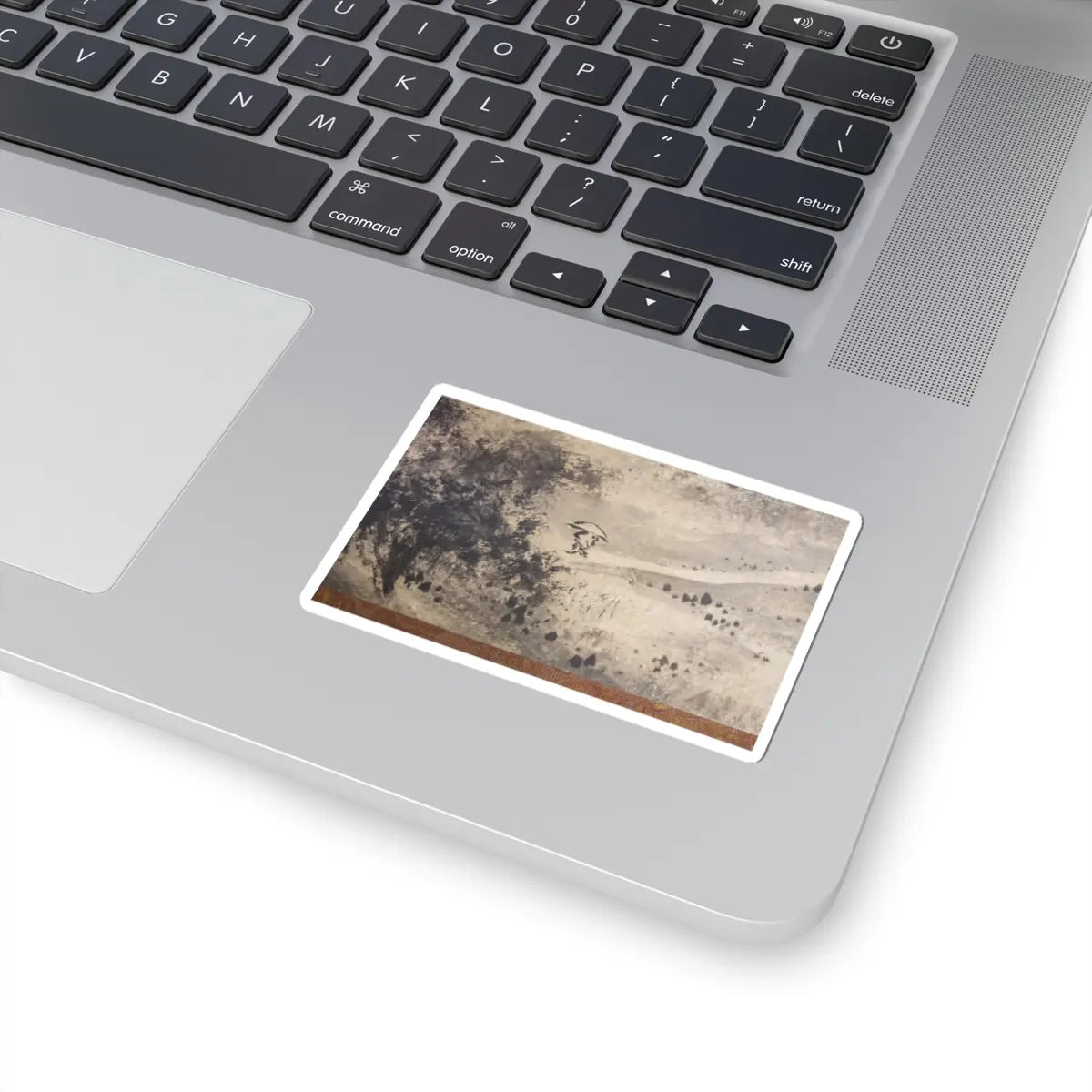 Sōami - Rainy Landscape - 17th century v8 - STICKER Vinyl Kiss-Cut Decal
