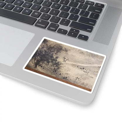 Sōami - Rainy Landscape - 17th century v8 - STICKER Vinyl Kiss-Cut Decal