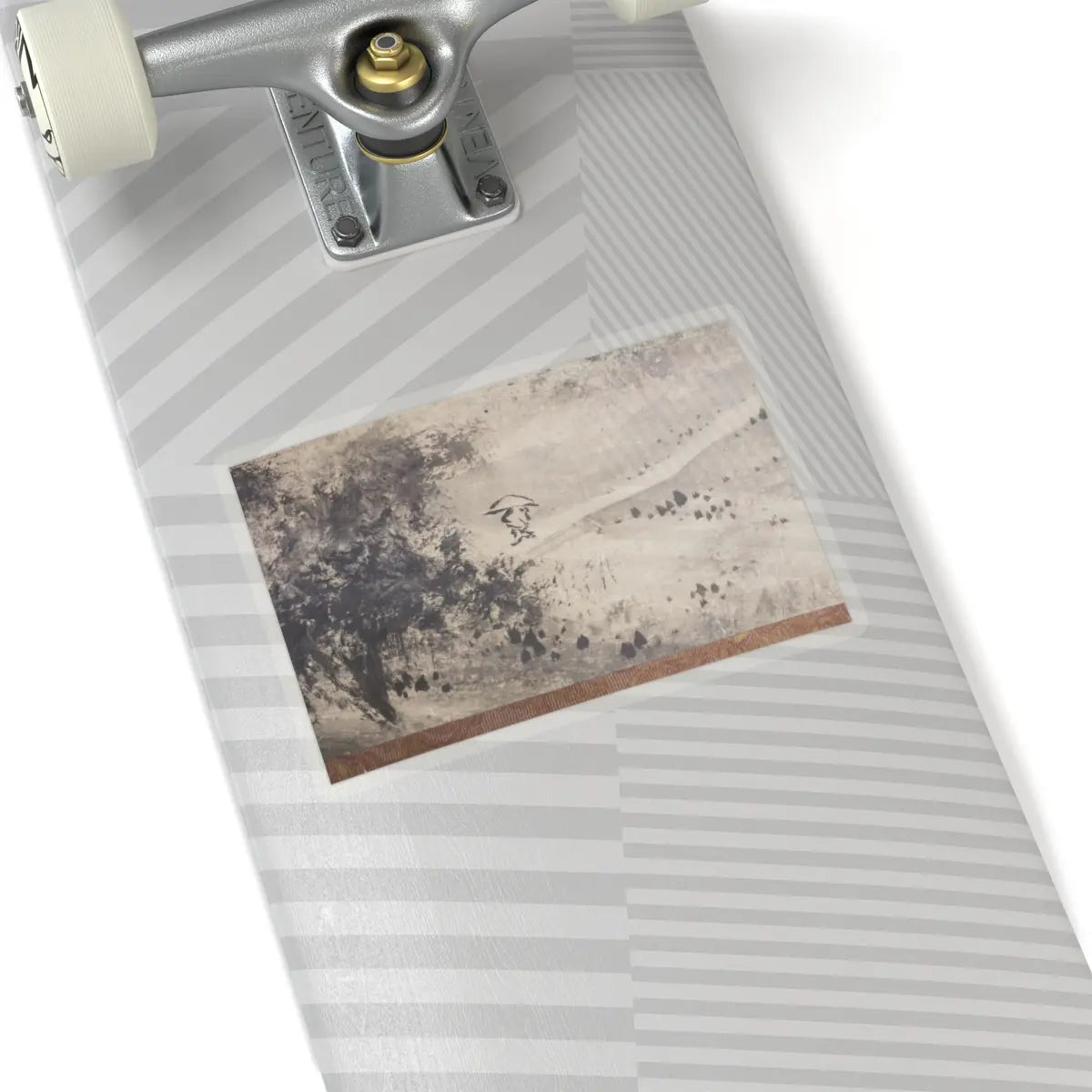 Sōami - Rainy Landscape - 17th century v8 - STICKER Vinyl Kiss-Cut Decal