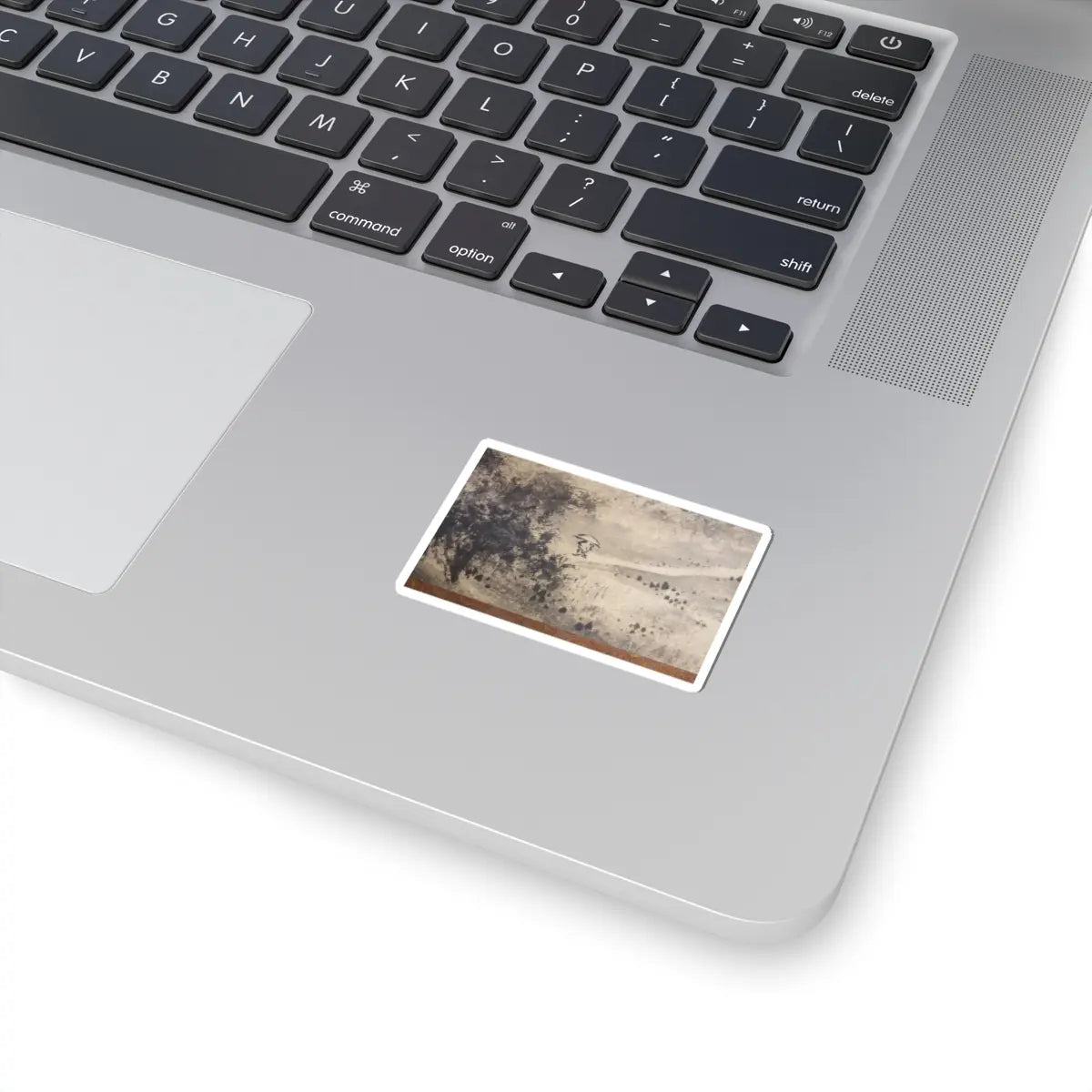 Sōami - Rainy Landscape - 17th century v8 - STICKER Vinyl Kiss-Cut Decal