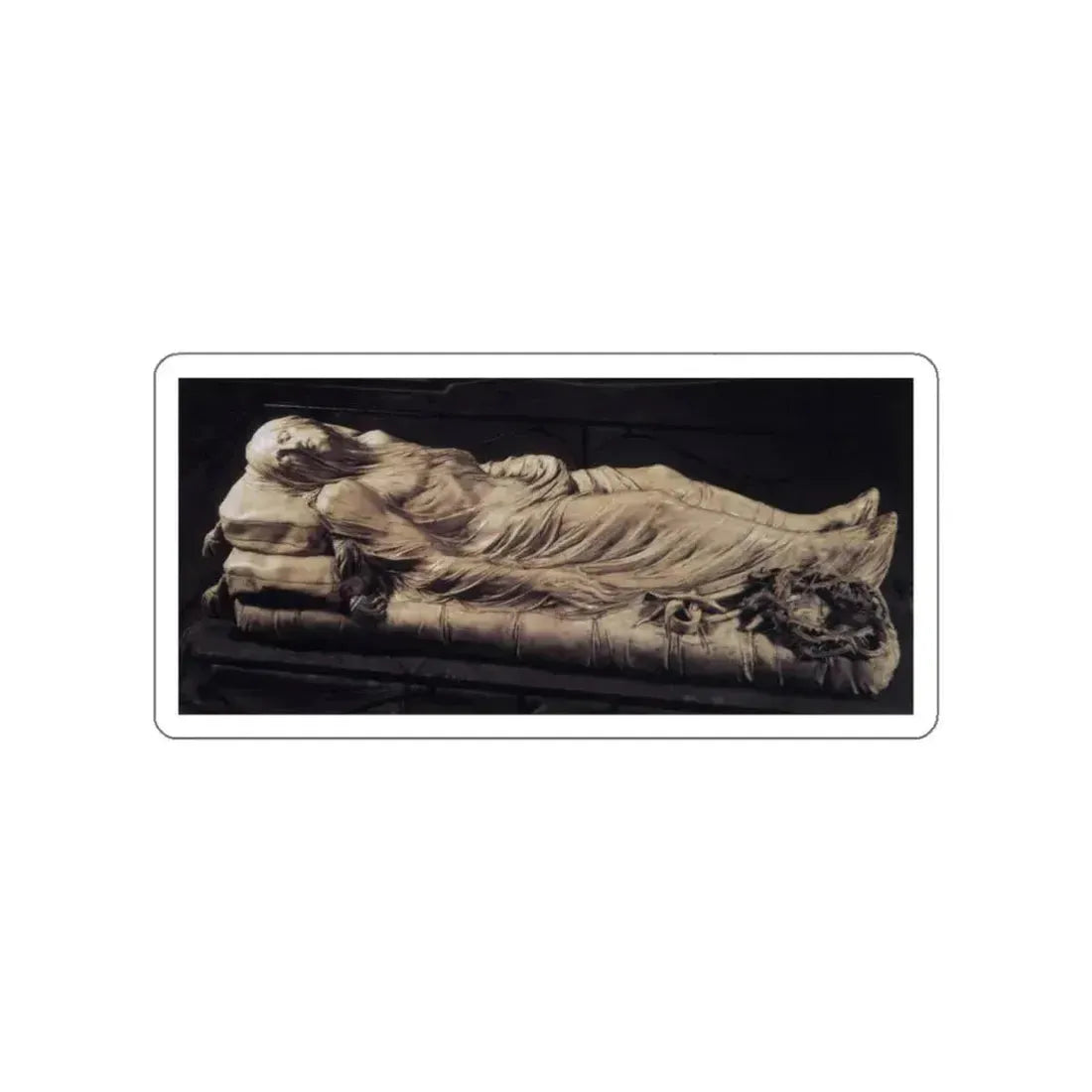 SAMMARTINO, Giuseppe - Dead Christ Lying in the Shroud (Artwork) STICKER Vinyl Die-Cut Decal White Die-Cut 6 Inch - The Sticker Space