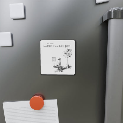 Sample Their Life Jobs (Magazine Illustration) Refrigerator Magnet-The Sticker Space