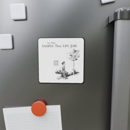 Sample Their Life Jobs (Magazine Illustration) Refrigerator Magnet-The Sticker Space