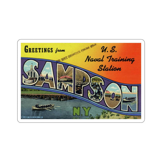 Sampson NY (Greeting Cards) STICKER Vinyl Die-Cut Decal-6 Inch-The Sticker Space