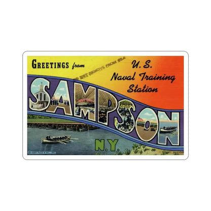 Sampson NY (Greeting Cards) STICKER Vinyl Die-Cut Decal - The Sticker Space