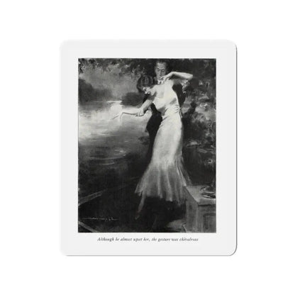 Samuel Camuel (1), McCall's magazine, February 1932 (Magazine Illustration) Refrigerator Magnet 3 Inch Die-Cut - The Sticker Space