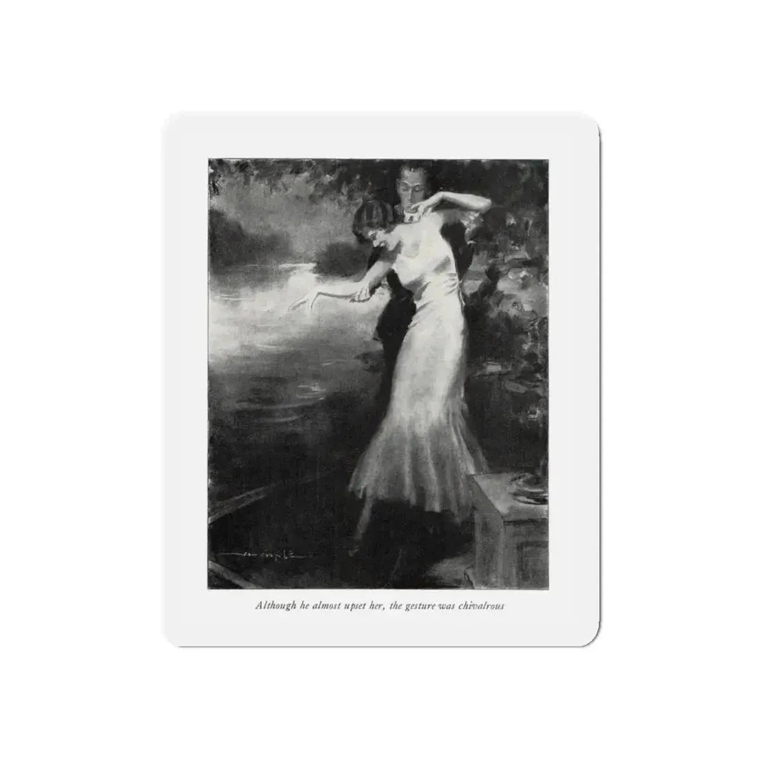 Samuel Camuel (1), McCall's magazine, February 1932 (Magazine Illustration) Refrigerator Magnet 5 Inch Die-Cut - The Sticker Space