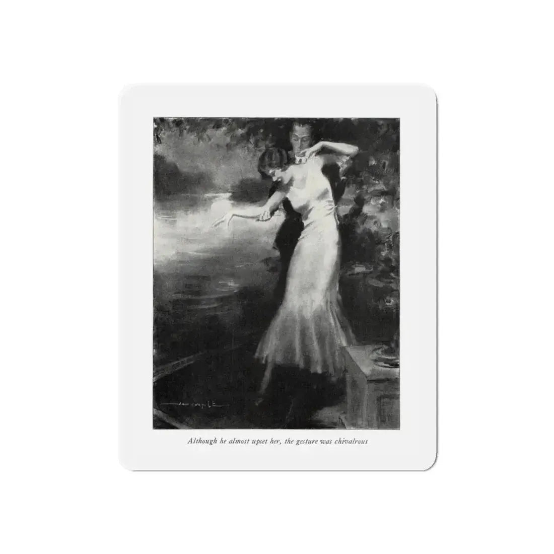 Samuel Camuel (1), McCall's magazine, February 1932 (Magazine Illustration) Refrigerator Magnet 6 Inch Die-Cut - The Sticker Space