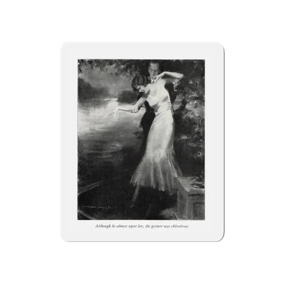 Samuel Camuel (1), McCall's magazine, February 1932 (Magazine Illustration) Refrigerator Magnet - The Sticker Space