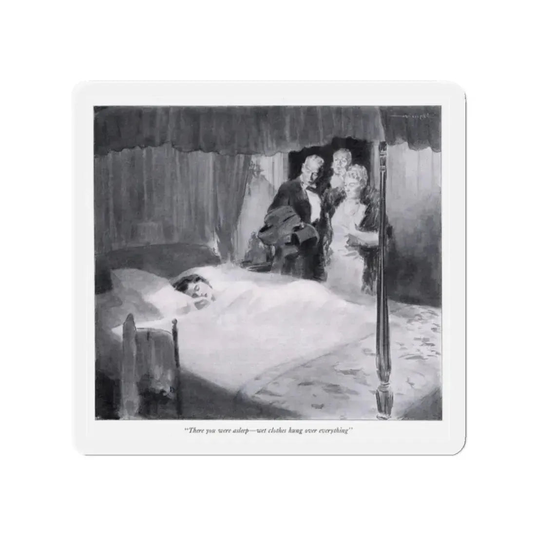 Samuel Camuel (2), McCall's magazine, February 1932 (Magazine Illustration) Refrigerator Magnet - The Sticker Space