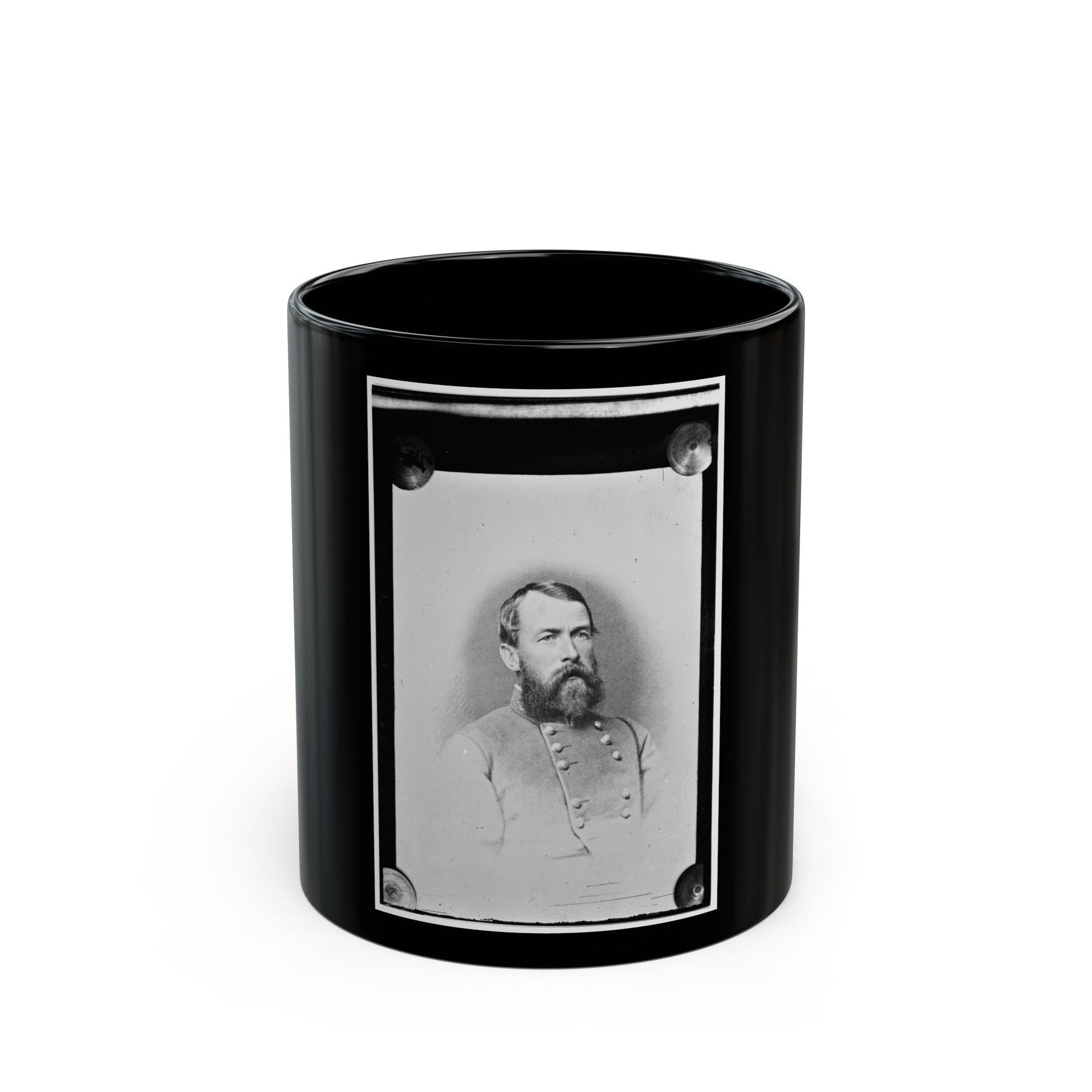 Samuel Jones (U.S. Civil War) Black Coffee Mug-11oz-The Sticker Space