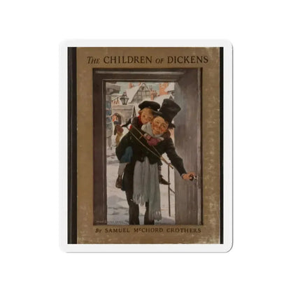 Samuel McChord Crothers. The Children of Dickens. New York. Charles Scribner's Sons, 1931 (Magazine Illustration) Refrigerator Magnet 2 Inch Die-Cut - The Sticker Space