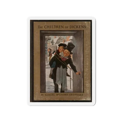 Samuel McChord Crothers. The Children of Dickens. New York. Charles Scribner's Sons, 1931 (Magazine Illustration) Refrigerator Magnet 3 Inch Die-Cut - The Sticker Space