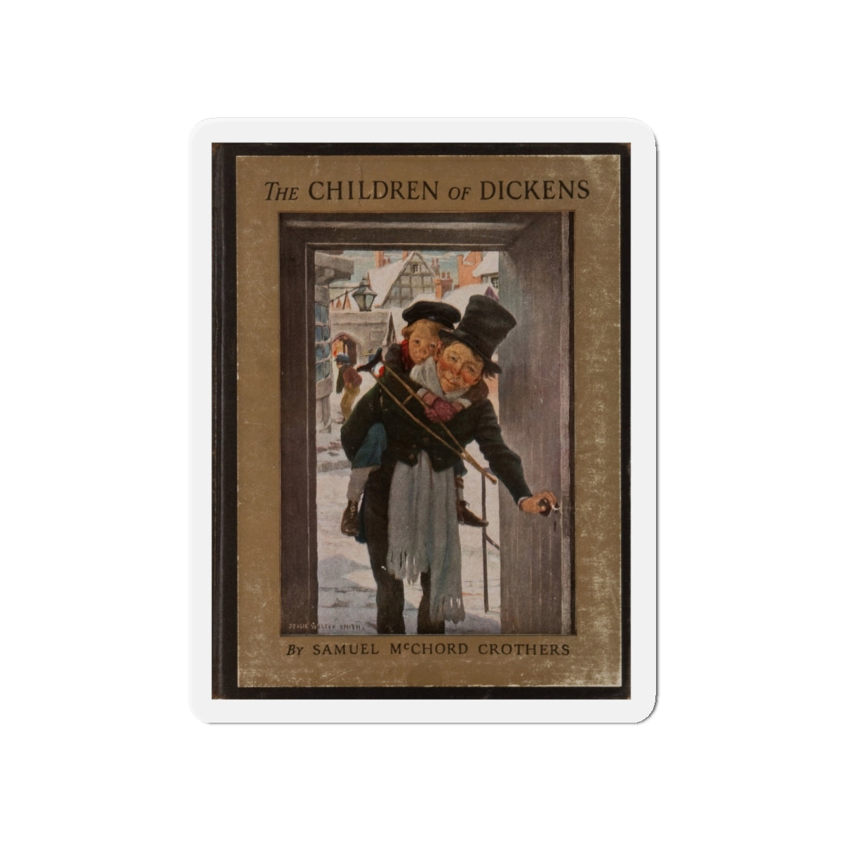 Samuel McChord Crothers. The Children of Dickens. New York. Charles Scribner's Sons, 1931 (Magazine Illustration) Refrigerator Magnet-4 Inch-The Sticker Space