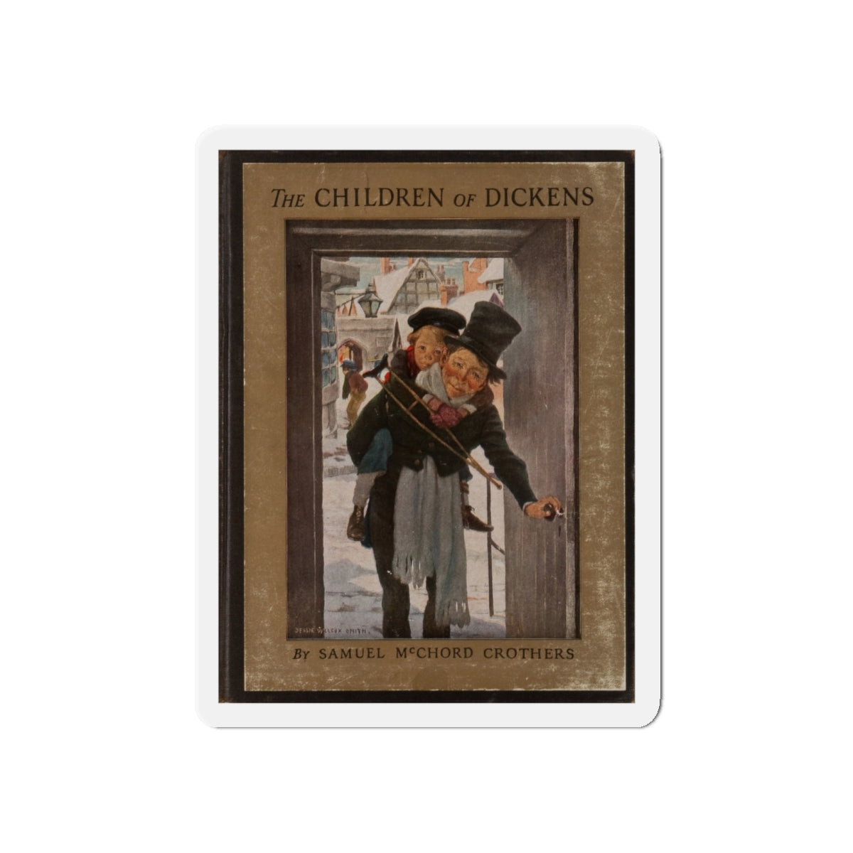 Samuel McChord Crothers. The Children of Dickens. New York. Charles Scribner's Sons, 1931 (Magazine Illustration) Refrigerator Magnet-5 Inch-The Sticker Space