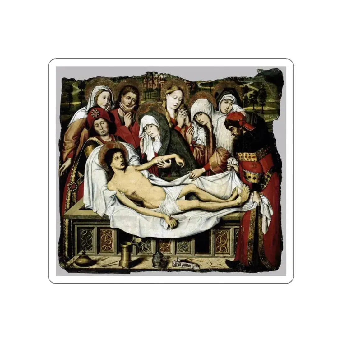 SANCHEZ, Pedro - Entombment of Christ (Artwork) STICKER Vinyl Die-Cut Decal White Die-Cut 3 Inch - The Sticker Space