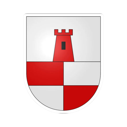 SanNazarro-coat of arms (Switzerland) (Coat of Arms) STICKER Vinyl Kiss-Cut Decal 2 Inch White - The Sticker Space