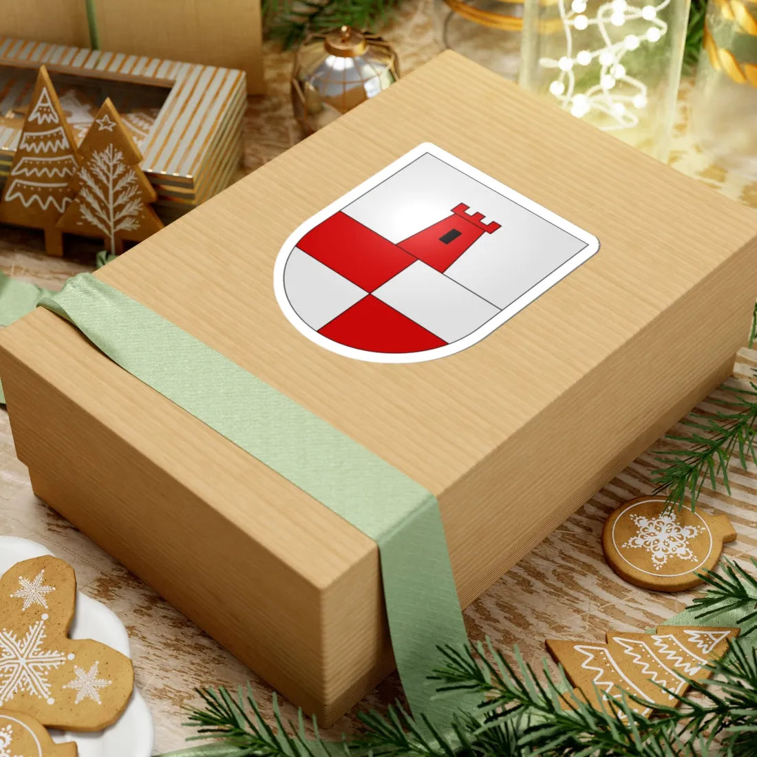 SanNazarro-coat of arms (Switzerland) (Coat of Arms) STICKER Vinyl Kiss-Cut Decal - The Sticker Space