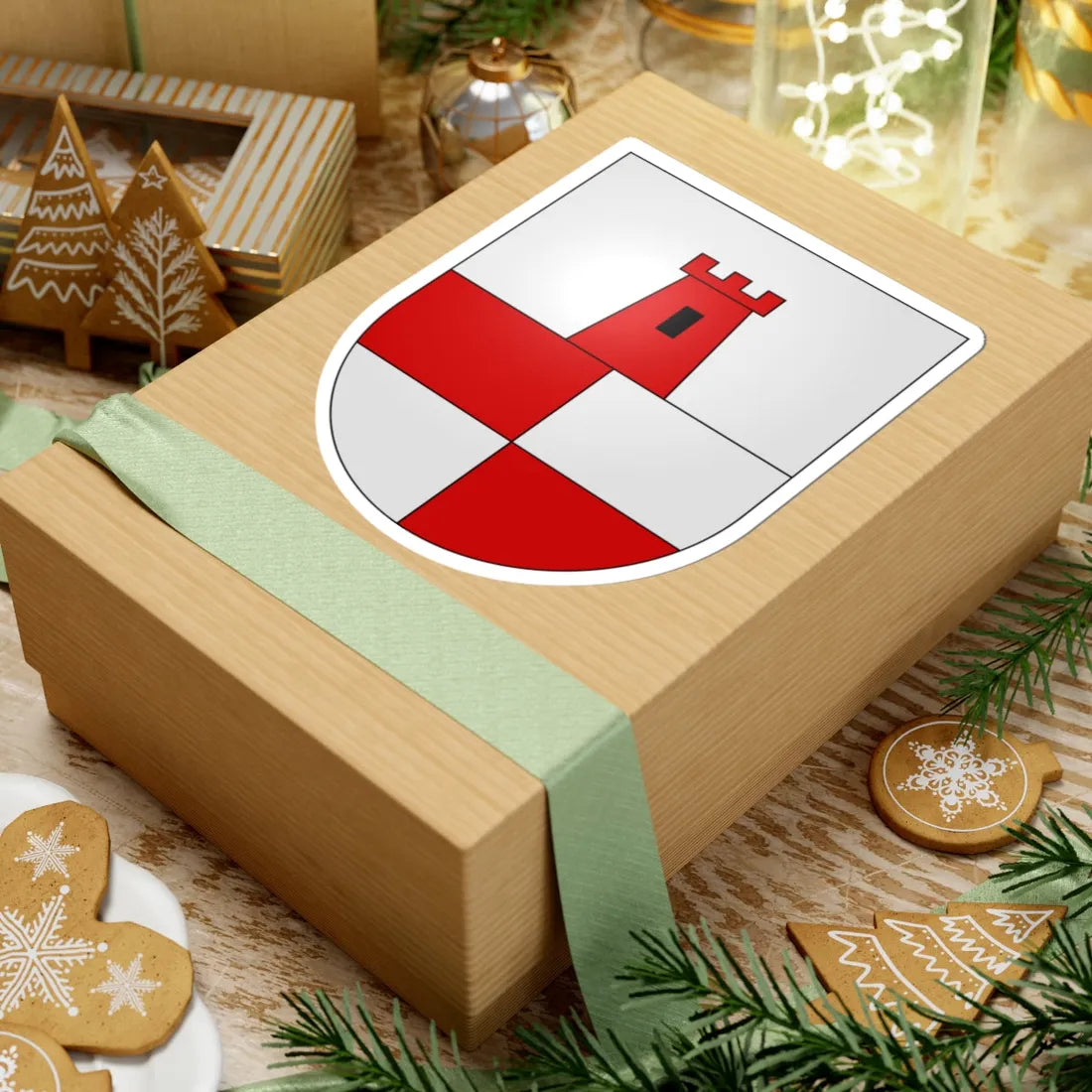 SanNazarro-coat of arms (Switzerland) (Coat of Arms) STICKER Vinyl Kiss-Cut Decal - The Sticker Space