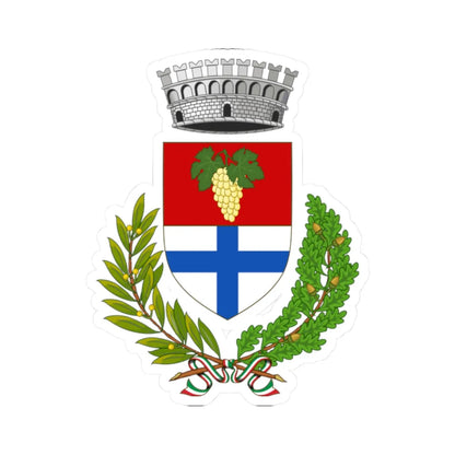 Sannicola-Stemma (Italy) (Coat of Arms) STICKER Vinyl Kiss-Cut Decal 2 Inch White - The Sticker Space