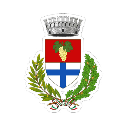 Sannicola-Stemma (Italy) (Coat of Arms) STICKER Vinyl Kiss-Cut Decal 6 Inch White - The Sticker Space