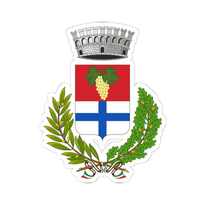 Sannicola-Stemma2 (Italy) (Coat of Arms) STICKER Vinyl Kiss-Cut Decal 6 Inch White - The Sticker Space