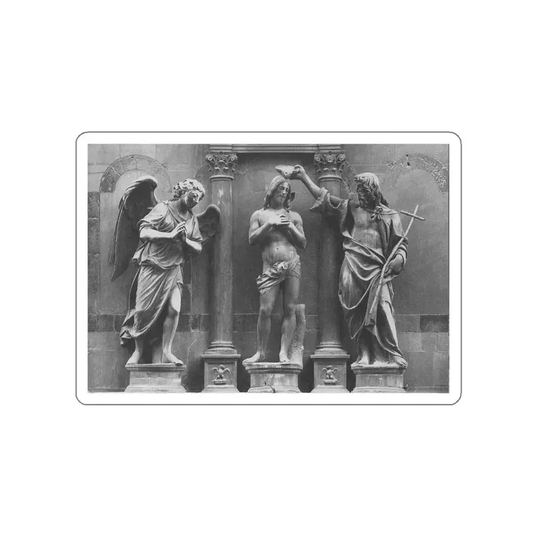SANSOVINO, Andrea - Baptism of Christ (Artwork) STICKER Vinyl Die-Cut Decal White Die-Cut 4 Inch - The Sticker Space