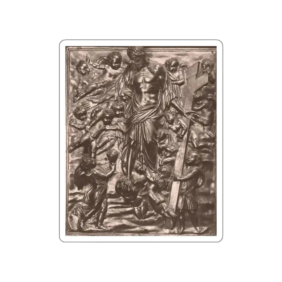 SANSOVINO, Jacopo - Allegory of Redemption (Artwork) STICKER Vinyl Die-Cut Decal White Die-Cut 3 Inch - The Sticker Space