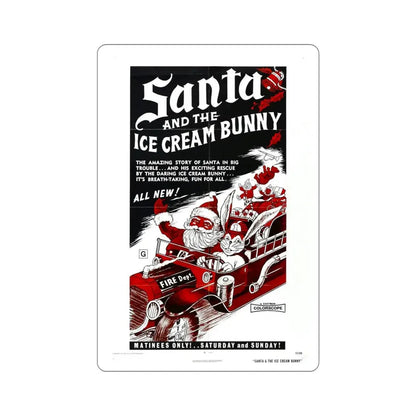Santa and the Ice Cream Bunny 1972 Movie Poster STICKER Vinyl Die-Cut Decal - The Sticker Space