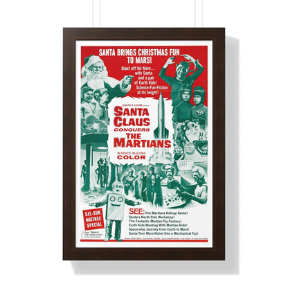 SANTA CLAUS CONQUERS THE MARTIANS 1964 - Framed Movie Poster-16″ x 24″-The Sticker Space