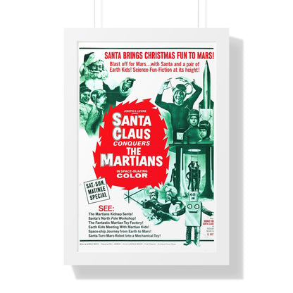 SANTA CLAUS CONQUERS THE MARTIANS (2) 1964 - Framed Movie Poster-16″ x 24″-The Sticker Space