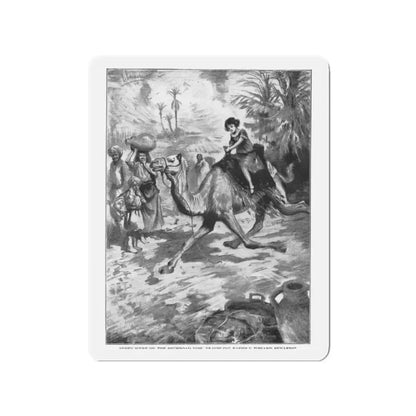 Santa Claus Sahib (1), St. Nicholas magazine, January 1927 (Magazine Illustration) Refrigerator Magnet 2 Inch Die-Cut - The Sticker Space