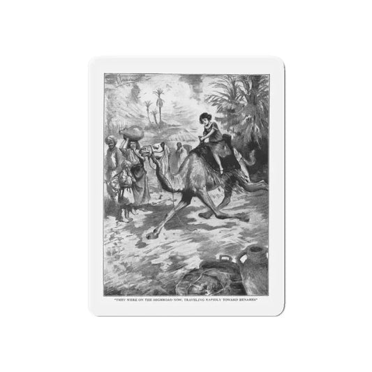 Santa Claus Sahib (1), St. Nicholas magazine, January 1927 (Magazine Illustration) Refrigerator Magnet 6 Inch Die-Cut - The Sticker Space